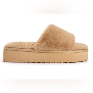 NWT Muk Luks Kirstey Platform Slides - sz M